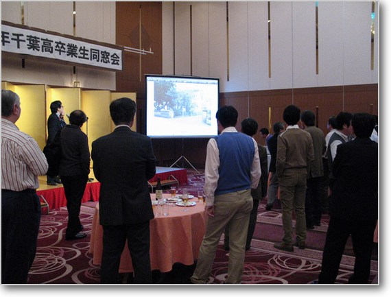 末永先生による学校の現況説明 末永先生による学校の現況説明